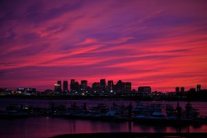 Bayswater St. Boston, Ma Sunset